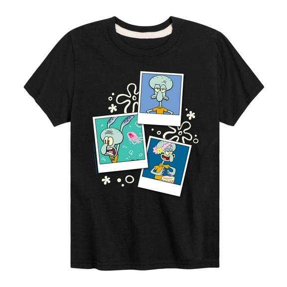 SpongeBob SquarePants - Squidward Photos - Toddler & Youth Short Sleeve Graphic T-Shirt