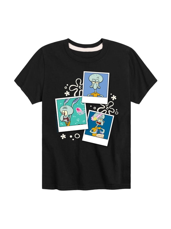- Squidward Photos Boys' Short Sleeve Graphic T-Shirt