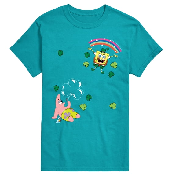SpongeBob SquarePants -  St. Paddy's Faux Multi - Men's Short Sleeve Graphic T-Shirt