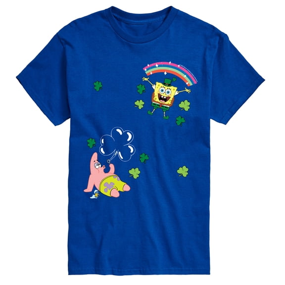 SpongeBob SquarePants -  St. Paddy's Faux Multi - Men's Short Sleeve Graphic T-Shirt