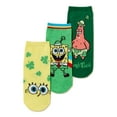 thumbnail image 1 of SpongeBob SquarePants, St. Patrick's Day Women's No-Show Socks, 3-Pack, Size 4-10, 1 of 5