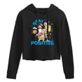 thumbnail image 1 of SpongeBob SquarePants - Stay Positive Spongebob And Friends - Juniors Cropped Pullover Hoodie, 1 of 6