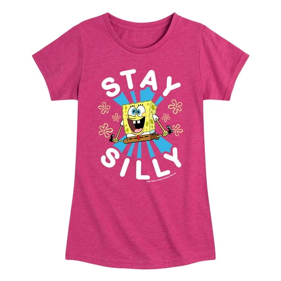SpongeBob SquarePants - Stay Silly - Toddler and Youth Girls Short Sleeve T-Shirt