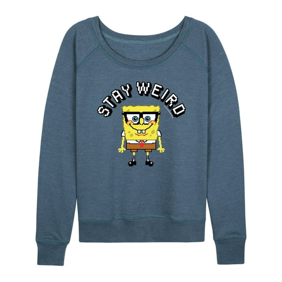 SpongeBob SquarePants - Stay Weird - Women's Lightweight French Terry Long Sleeve Shirt