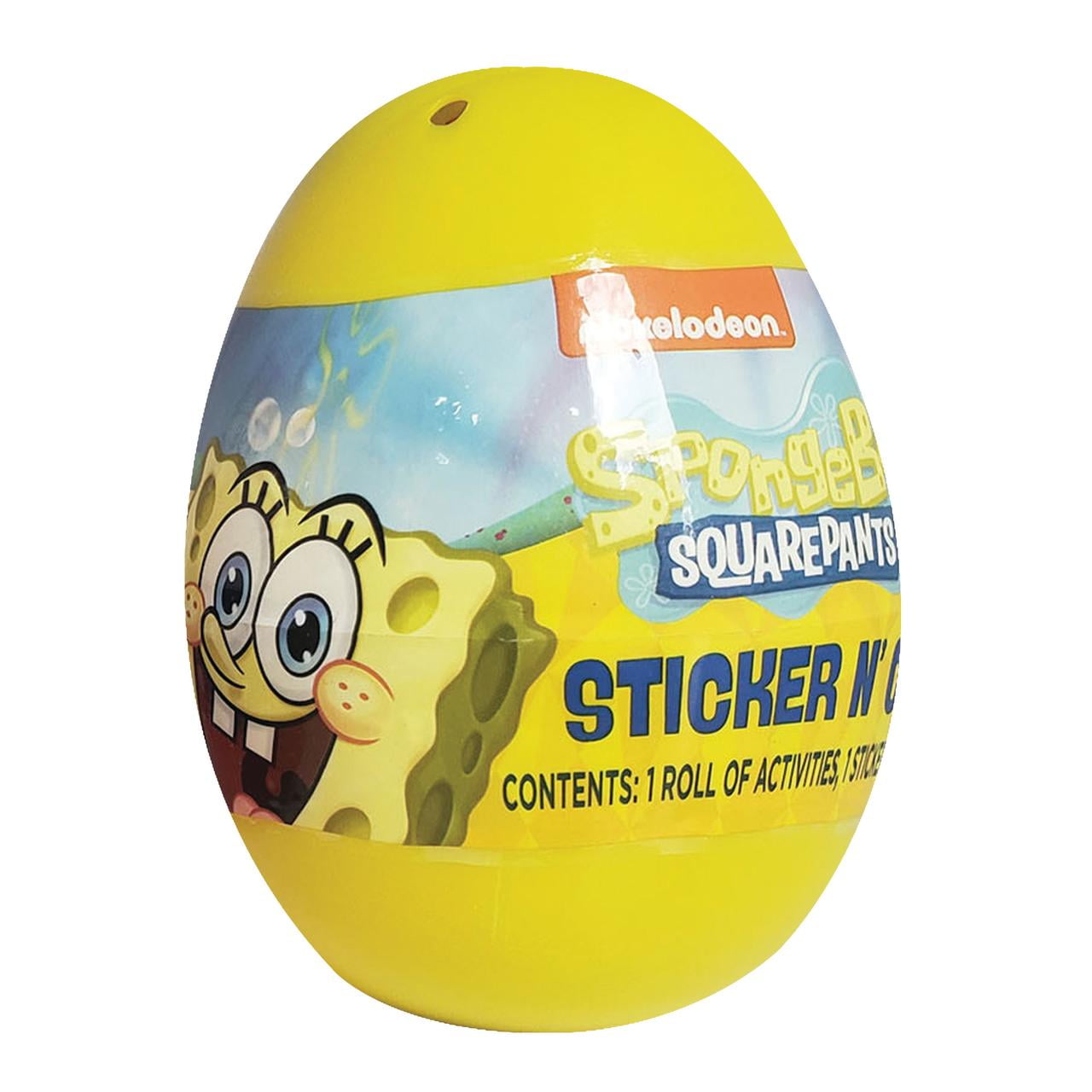 Spongebob Squarepants Sticker N Color Easter Egg - Walmart.com