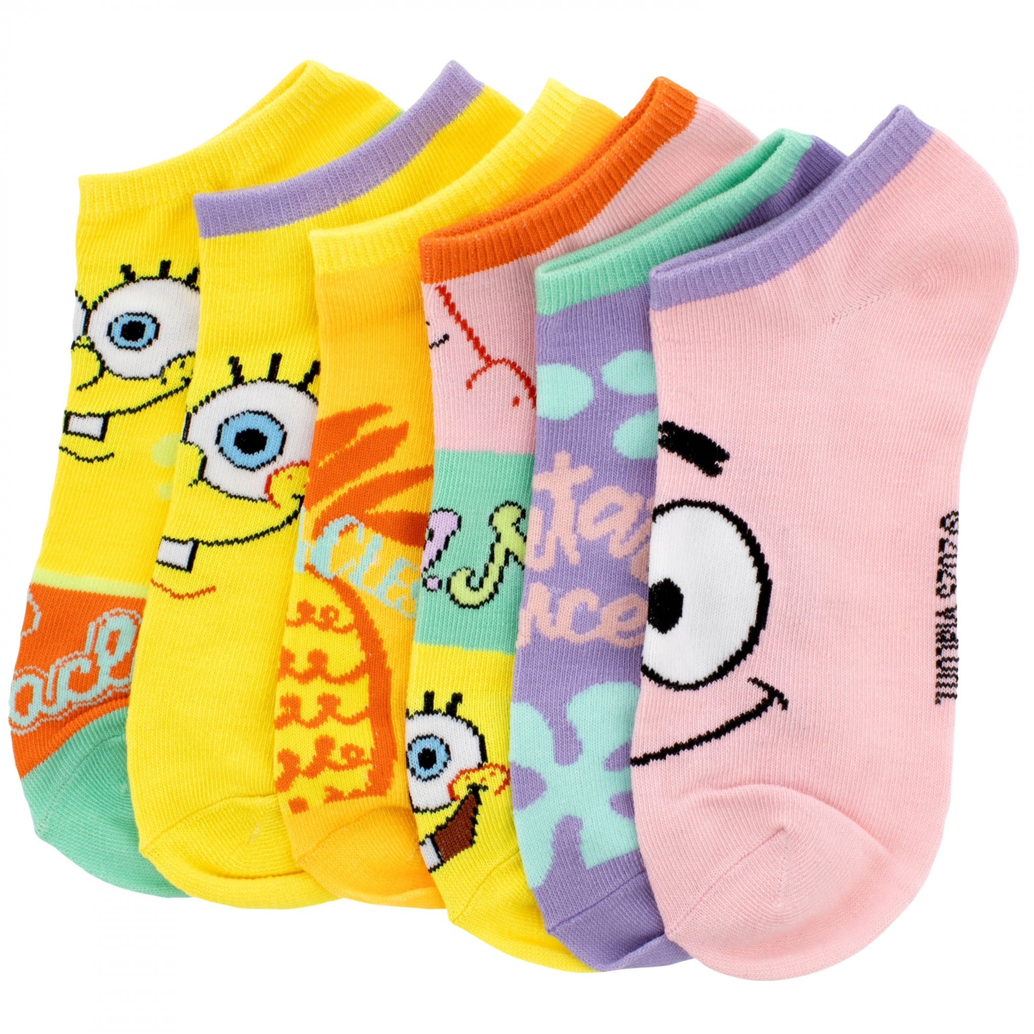 SpongeBob SquarePants Tarter Sauce Women's Ankle Socks 6-Pair Pack
