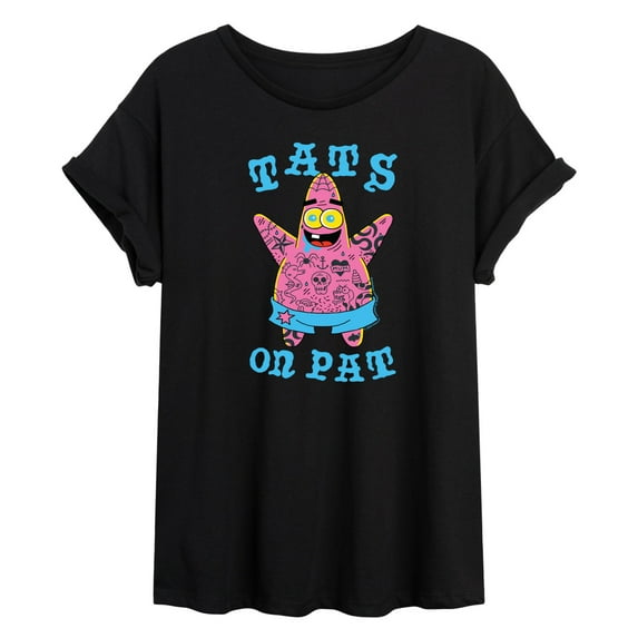 SpongeBob SquarePants - Tats On Pat - Women's Oversized T-Shirt