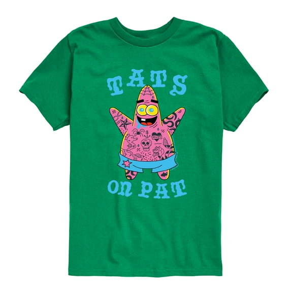SpongeBob SquarePants - Tats On Pat - Toddler & Youth Short Sleeve Graphic T-Shirt