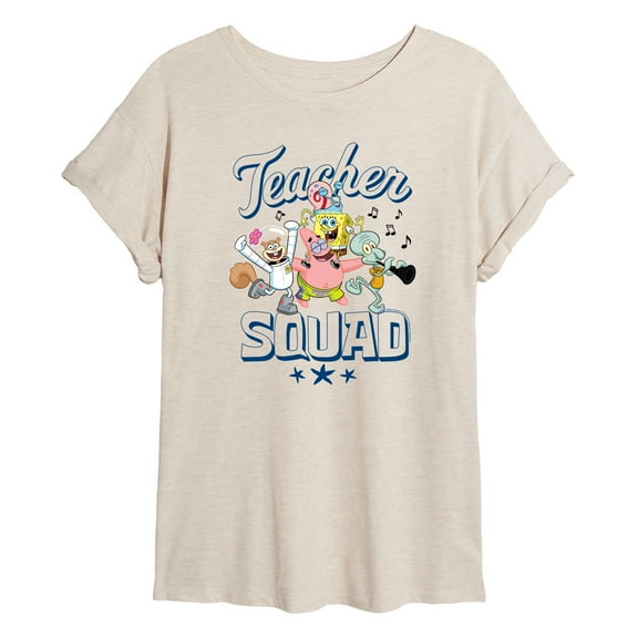 SpongeBob SquarePants - Teacher Squad - Women's Oversized T-Shirt