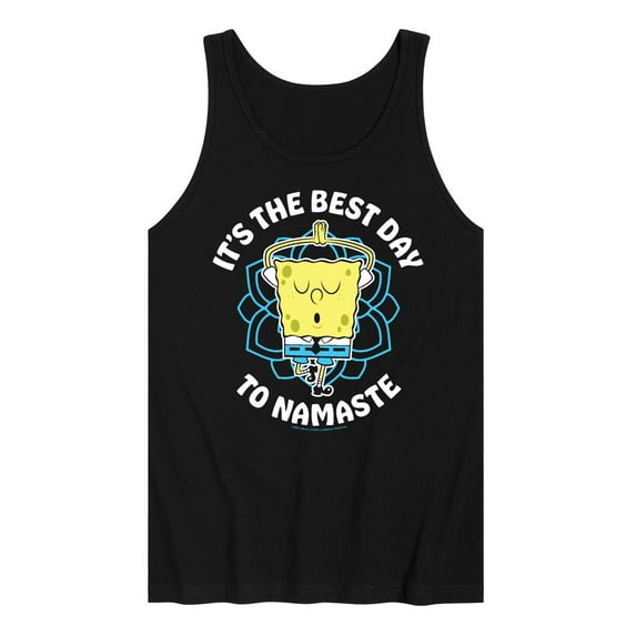 SpongeBob SquarePants - The Best Day To Namaste - Men's Jersey Tank Top