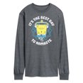 thumbnail image 1 of SpongeBob SquarePants - The Best Day To Namaste - Men's Long Sleeve T-Shirt, 1 of 6