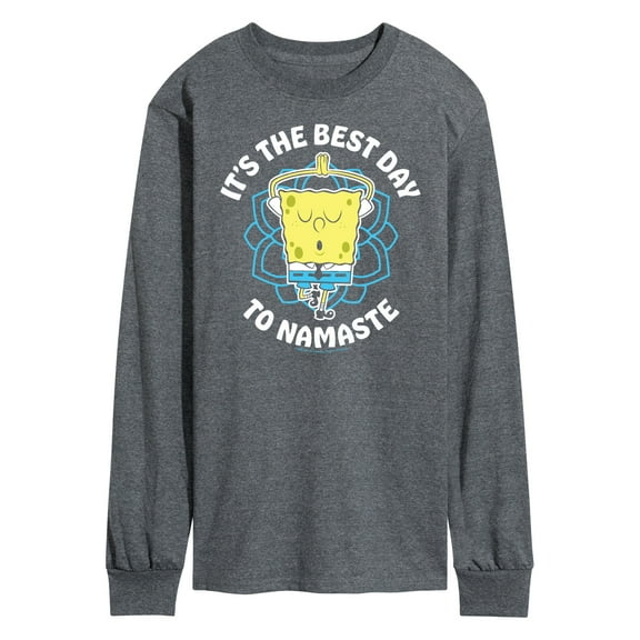 SpongeBob SquarePants - The Best Day To Namaste - Men's Long Sleeve T-Shirt