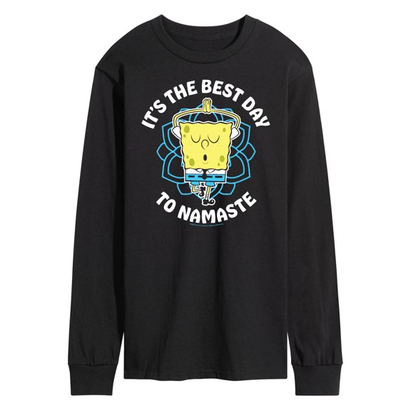 SpongeBob SquarePants - The Best Day To Namaste - Men's Long Sleeve T-Shirt