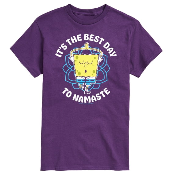 SpongeBob SquarePants - The Best Day To Namaste - Men's Short Sleeve Graphic T-Shirt