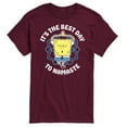 thumbnail image 1 of SpongeBob SquarePants - The Best Day To Namaste - Men's Short Sleeve Graphic T-Shirt, 1 of 6