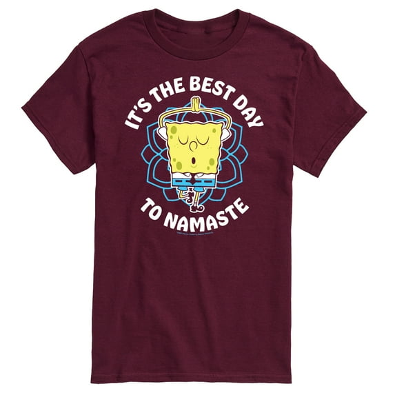 SpongeBob SquarePants - The Best Day To Namaste - Men's Short Sleeve Graphic T-Shirt
