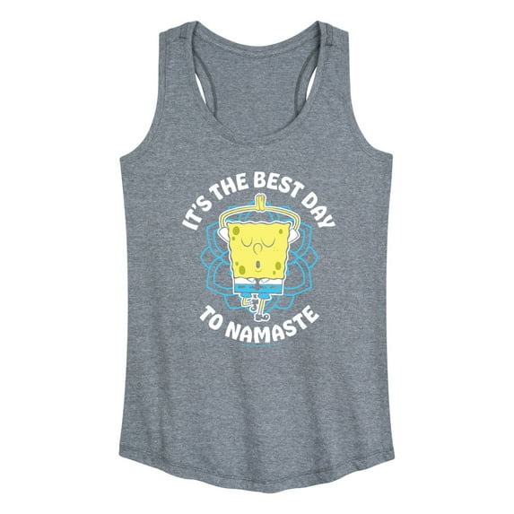SpongeBob SquarePants - The Best Day To Namaste - Women's Racerback Tank Top