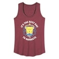 thumbnail image 1 of SpongeBob SquarePants - The Best Day To Namaste - Women's Racerback Tank Top, 1 of 6