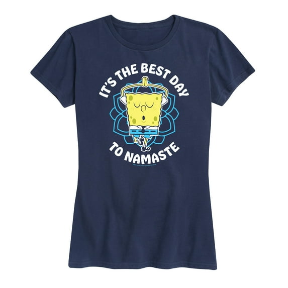 SpongeBob SquarePants - The Best Day To Namaste - Women's Short Sleeve Graphic T-Shirt