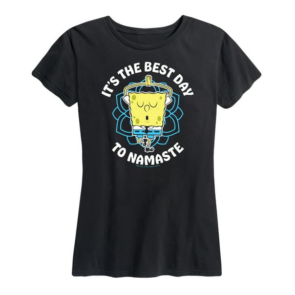 SpongeBob SquarePants - The Best Day To Namaste - Women's Short Sleeve Graphic T-Shirt