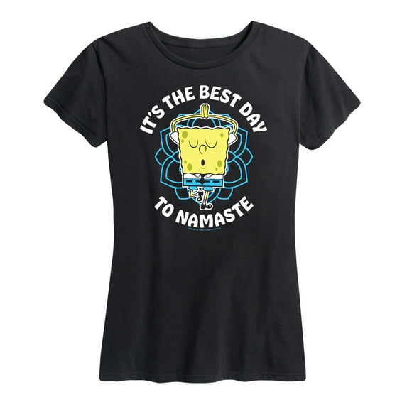 SpongeBob SquarePants - The Best Day To Namaste - Women's Short Sleeve Graphic T-Shirt