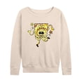 thumbnail image 1 of SpongeBob SquarePants - Tie Dye Spongebob - Women's Lightweight French Terry Long Sleeve Shirt, 1 of 6