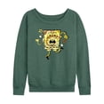 thumbnail image 1 of SpongeBob SquarePants - Tie Dye Spongebob - Women's Lightweight French Terry Long Sleeve Shirt, 1 of 6