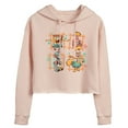 thumbnail image 1 of SpongeBob SquarePants - Tiki Squares - Juniors Cropped Pullover Hoodie, 1 of 6