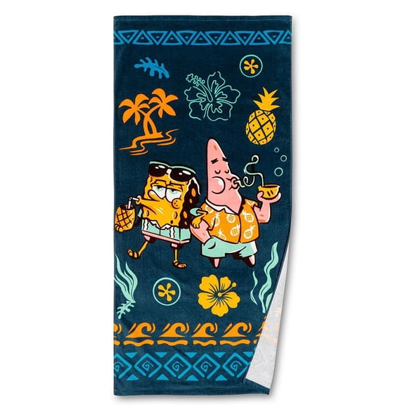 SpongeBob SquarePants Tiki Tunes Kids Beach Towel 58in x 28in