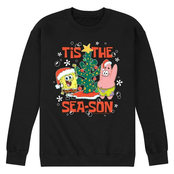 SpongeBob SquarePants - Tis The Season - Men's Crew Neck Fleece Pullover