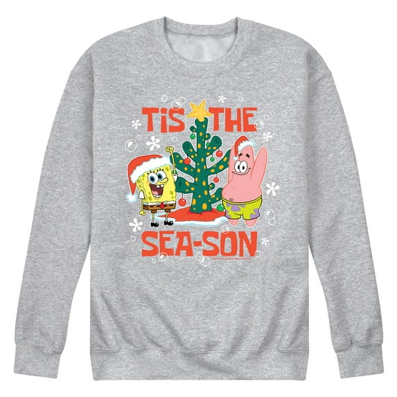 SpongeBob SquarePants - Tis The Season - Men's Crew Neck Fleece Pullover