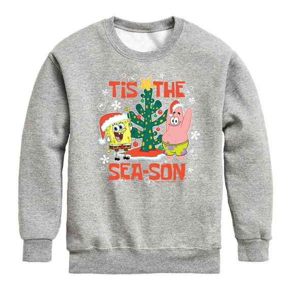 SpongeBob SquarePants - Tis The Season - Toddler And Youth Crewneck Fleece Sweatshirt