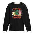 thumbnail image 1 of SpongeBob SquarePants - Tis The Season - Toddler And Youth Long Sleeve Graphic T-Shirt, 1 of 6