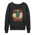 thumbnail image 1 of SpongeBob SquarePants - Tis The Season - Women's Lightweight French Terry Long Sleeve Shirt, 1 of 6