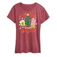 thumbnail image 1 of SpongeBob SquarePants - Tis The Season - Women's Lightweight French Terry Pullover, 1 of 5