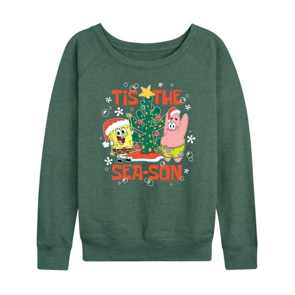 SpongeBob SquarePants - Tis The Season - Women's Lightweight French Terry Long Sleeve Shirt