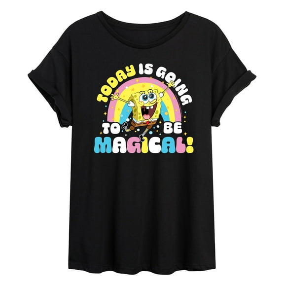 SpongeBob SquarePants - Today Is Going To Be Magical - Juniors Ideal Flowy Muscle T-Shirt