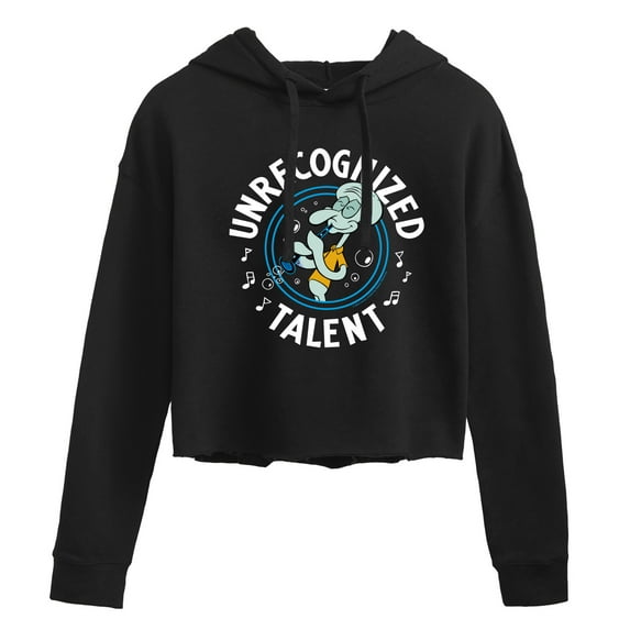 SpongeBob SquarePants - Unrecognized Talent - Juniors Cropped Pullover Hoodie