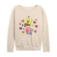 thumbnail image 1 of SpongeBob SquarePants - Valentine's Day Merchandise - Women's Lightweight French Terry Long Sleeve Shirt, 1 of 5
