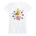 thumbnail image 1 of SpongeBob SquarePants - Valentine's Day Merchandise - Women's Short Sleeve Graphic T-Shirt, 1 of 5