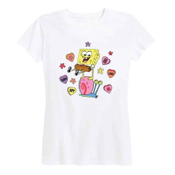 SpongeBob SquarePants - Valentine's Day Merchandise - Women's Short Sleeve Graphic T-Shirt