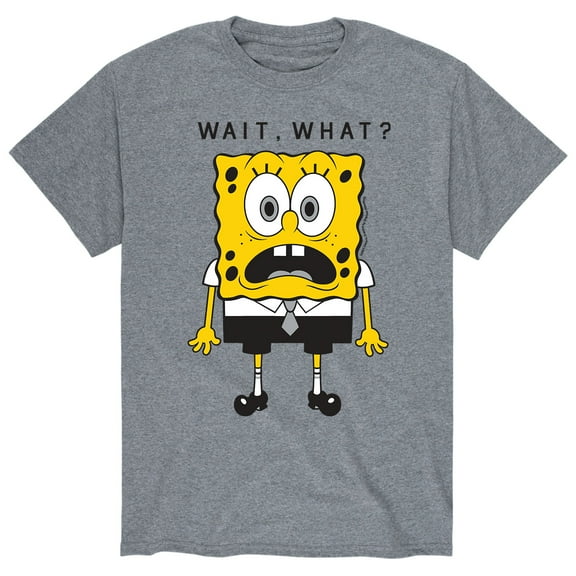 SpongeBob SquarePants - Wait What - Men's Short Sleeve Graphic T-Shirt