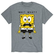 SpongeBob SquarePants - Wait What - Men's Short Sleeve Graphic T-Shirt