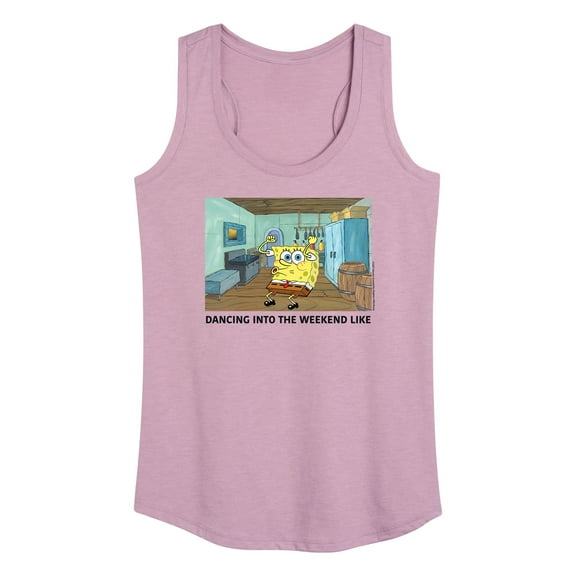 SpongeBob SquarePants - Walking Weekend - Women's Racerback Tank