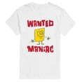 thumbnail image 1 of SpongeBob SquarePants - Wanted Maniac - Men's Short Sleeve Graphic T-Shirt, 1 of 5