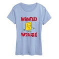 thumbnail image 1 of SpongeBob SquarePants - Wanted Maniac Short Sleeve Graphic T-Shirt, 1 of 4