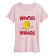 thumbnail image 1 of SpongeBob SquarePants - Wanted Maniac Short Sleeve Graphic T-Shirt, 1 of 4