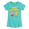 thumbnail image 1 of SpongeBob SquarePants - What Costume - Girls Fitted Short Sleeve Tee, 1 of 6