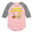 thumbnail image 1 of SpongeBob SquarePants - What Costume - Girls Shirt Tail Raglan, 1 of 5