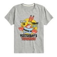 thumbnail image 1 of SpongeBob SquarePants - What Is Today Yesterdays Tomorrow - Toddler & Youth Short Sleeve Graphic T-Shirt, 1 of 6